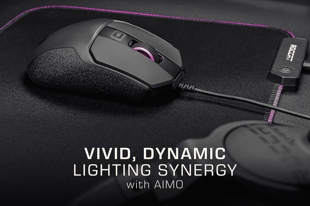 Roccat Mouse Kain 100 Aimo Black Dynamic Lighting