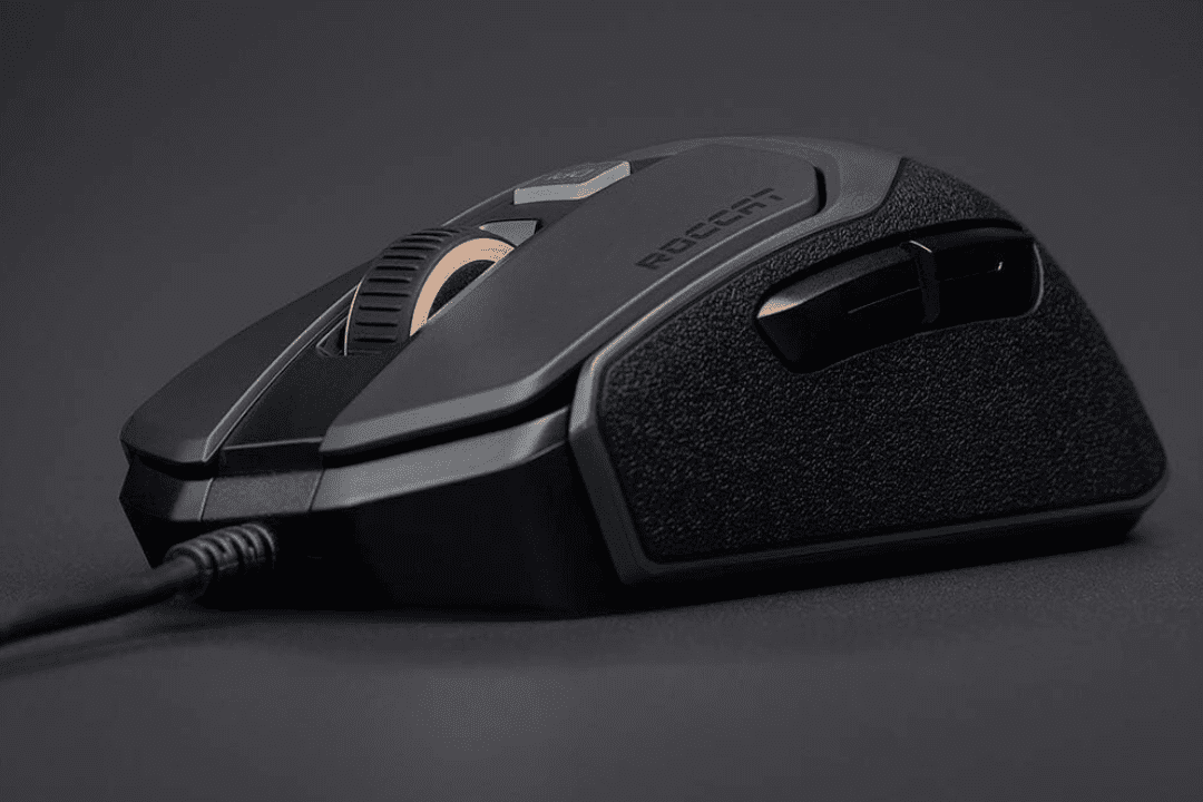 Roccat Mouse Kain 100 Aimo Black Rubberized Side Grips